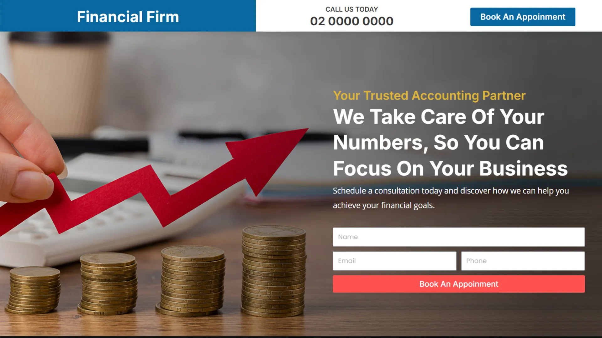 Landing Page Template 12 by DSIGNS Australia